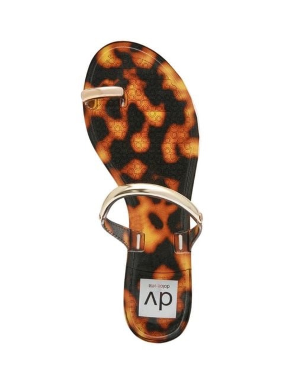 (2 pairs) DV by Dolce Vita Tortoiseshell Print & clear Toe-Loop shoes